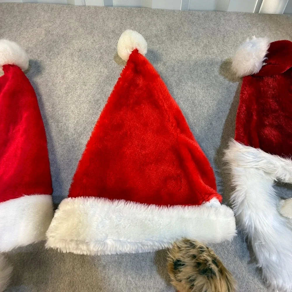 Santa Hat Lot of 6 Denver Broncos Elf Leopard Beard‎